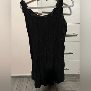 Jessica Black Textured Tank Top